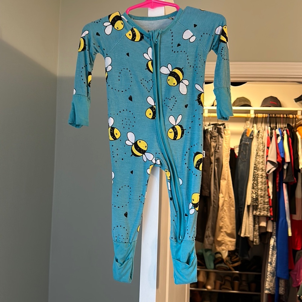 Little Sleepies Bee Zippy - Teal PLAY